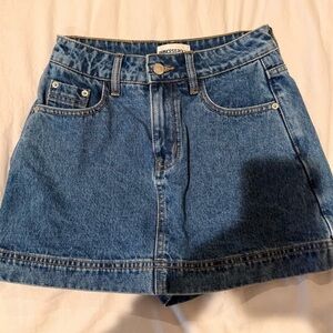 Princess Polly Blue Denim Mini Skirt
